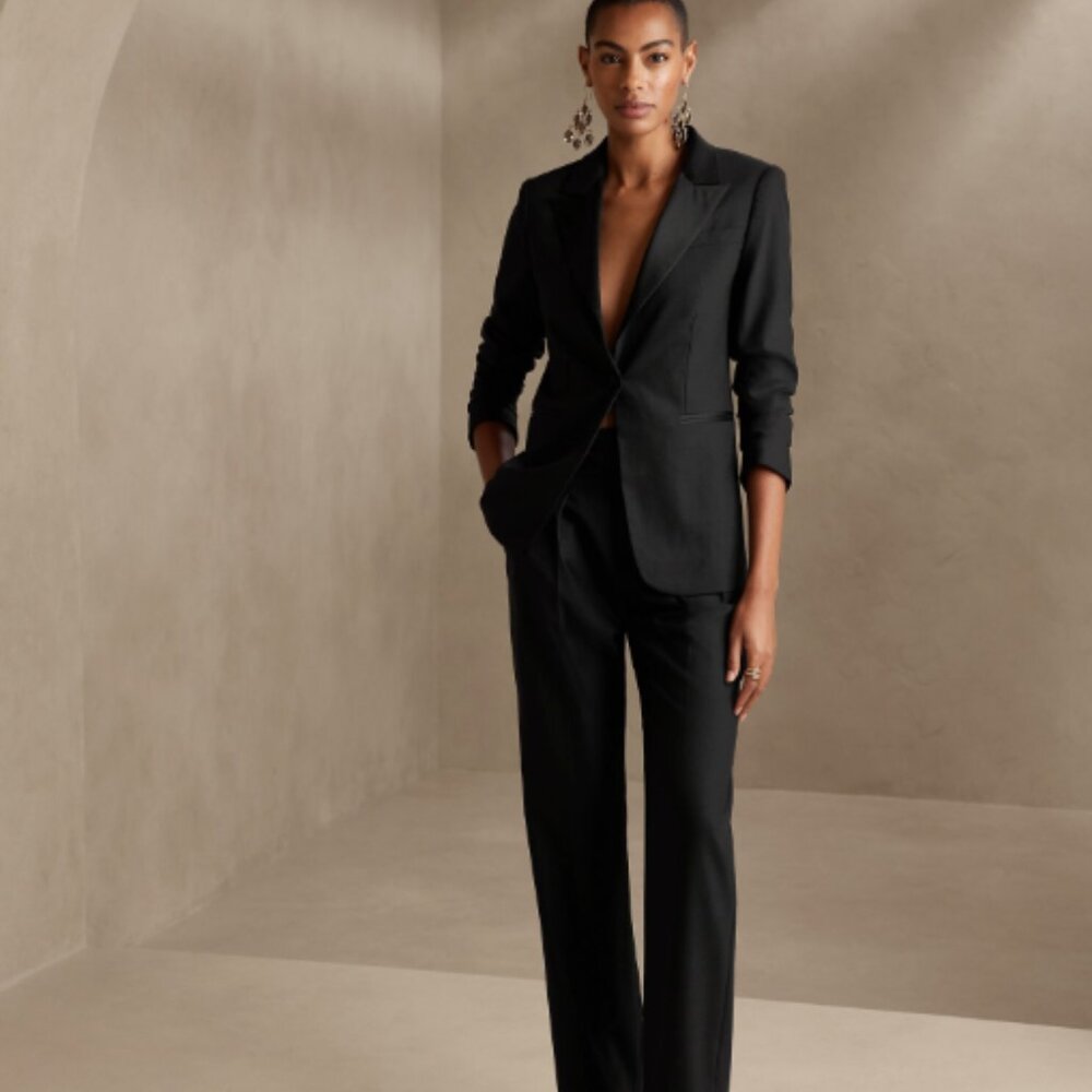 NWT! Banana Republic Black Savoy Tuxedo Jacket